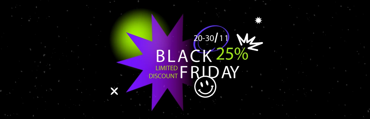 Black Friday 2023 - Giving discounts up to -25%