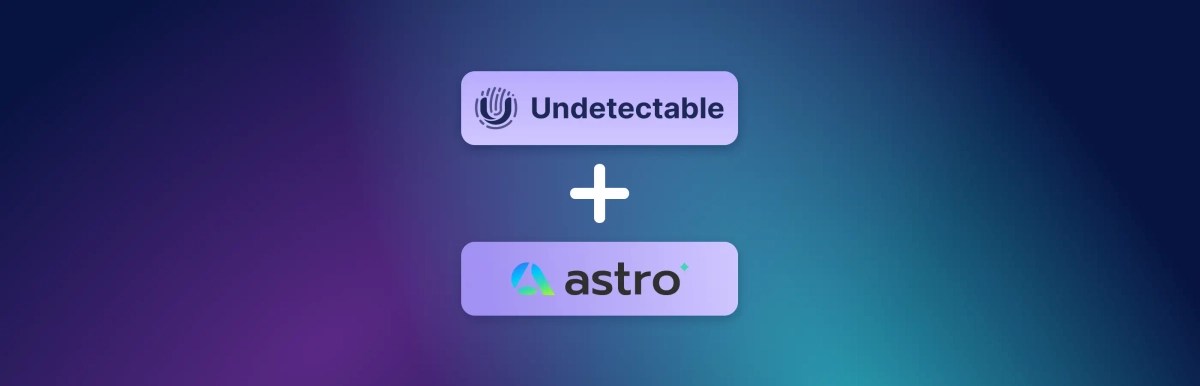 Guide to setting up Astro proxy connection with Undetectable