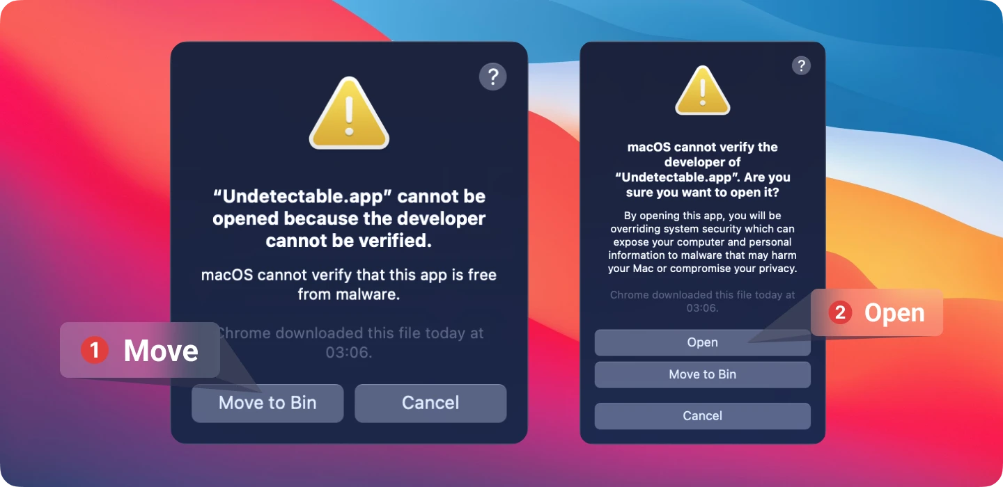 如果软件在 macOS 上无法启动